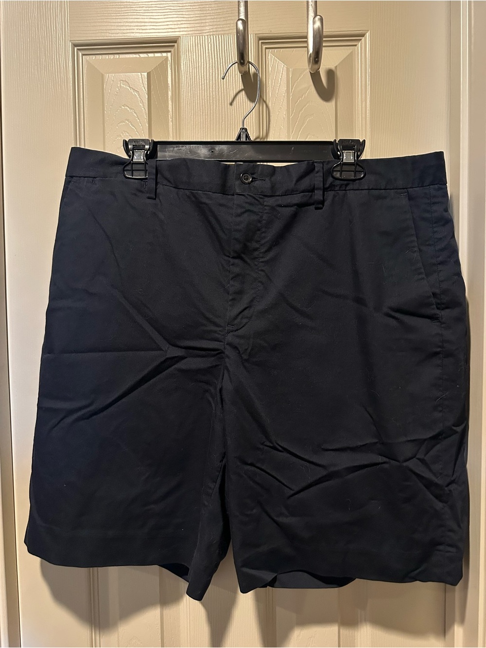 Polo by Ralph Lauren Navy Flat-Front Chino Shorts Stretch Classic Fit